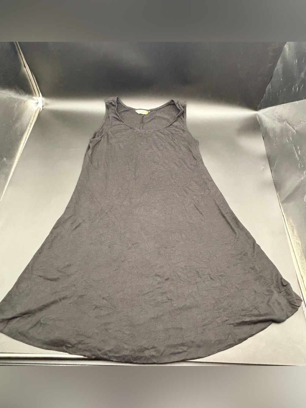 Chalet Black Sleeveless A-Line Tank Swing Mini Dress - Small - EUC